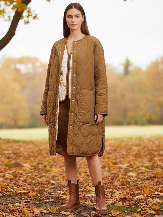 Woolrich Jackets & Blazers - NWT Woolrich M Olive Quilted Jacket + Floral Vest Duo Limited Edition Gorpcore